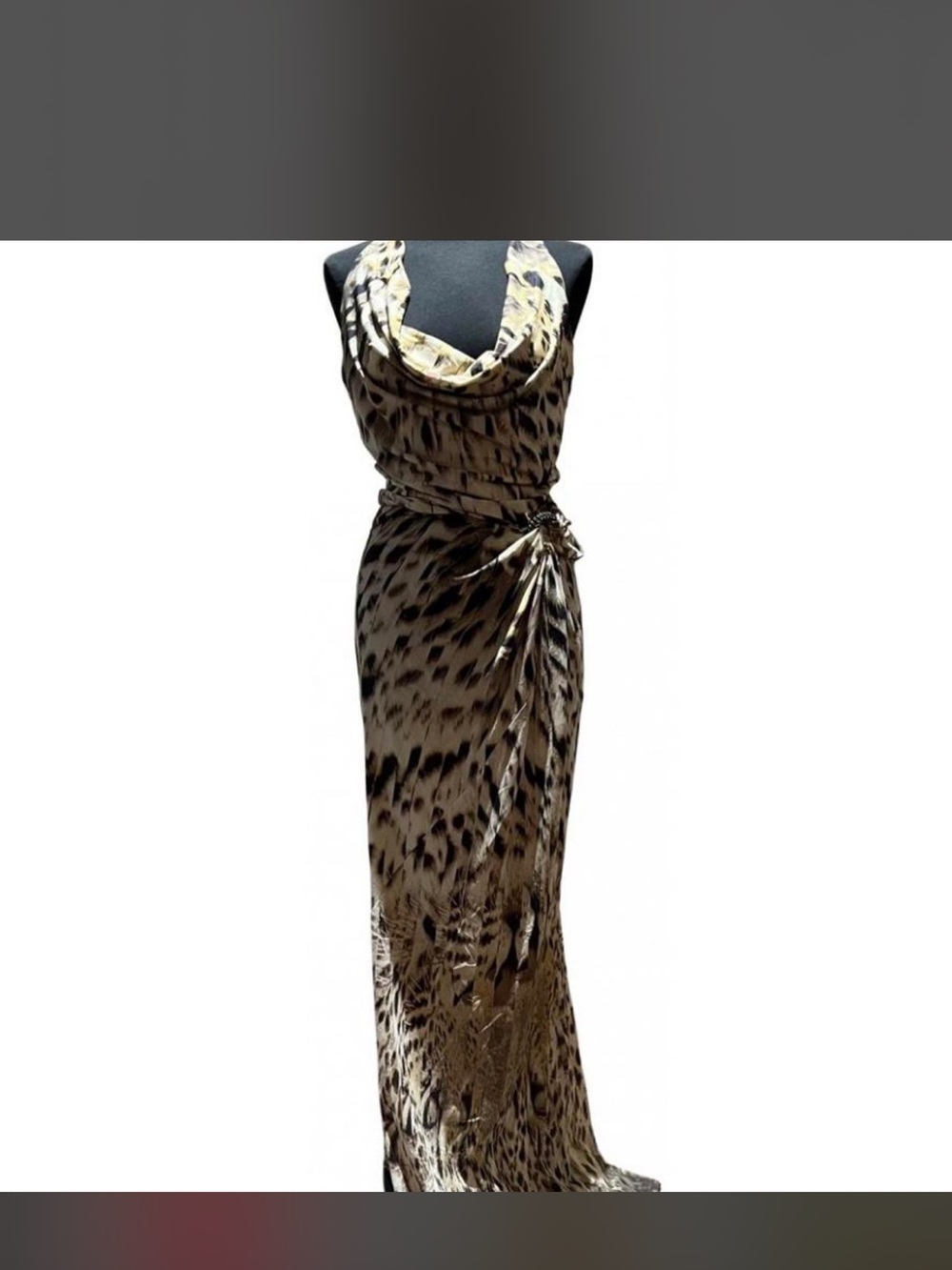 Vintage 2011 Roberto Cavalli Leopard Maxi Dress